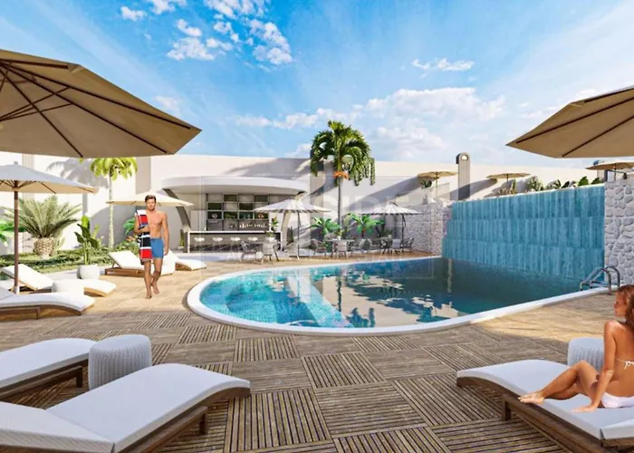 Apartmán Stylish 1br Flat Pool View & 10 Min Walk To Alanya